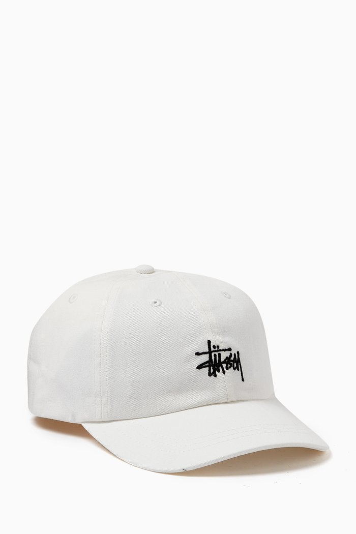 Stock Low Pro Cap in Cotton Twill, White