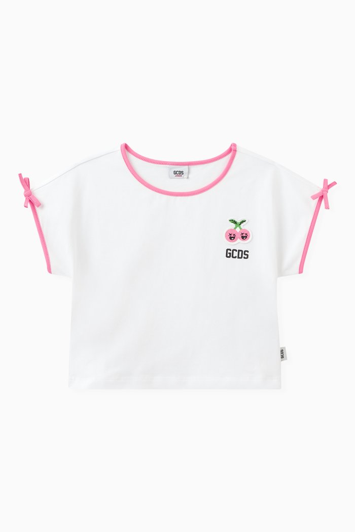 

Logo Print T-Shirt in Cotton, White