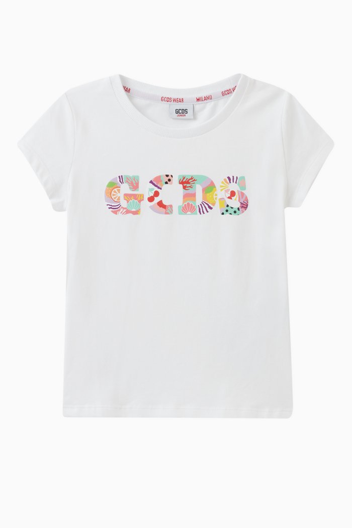 

Logo Print T-shirt in Cotton, White