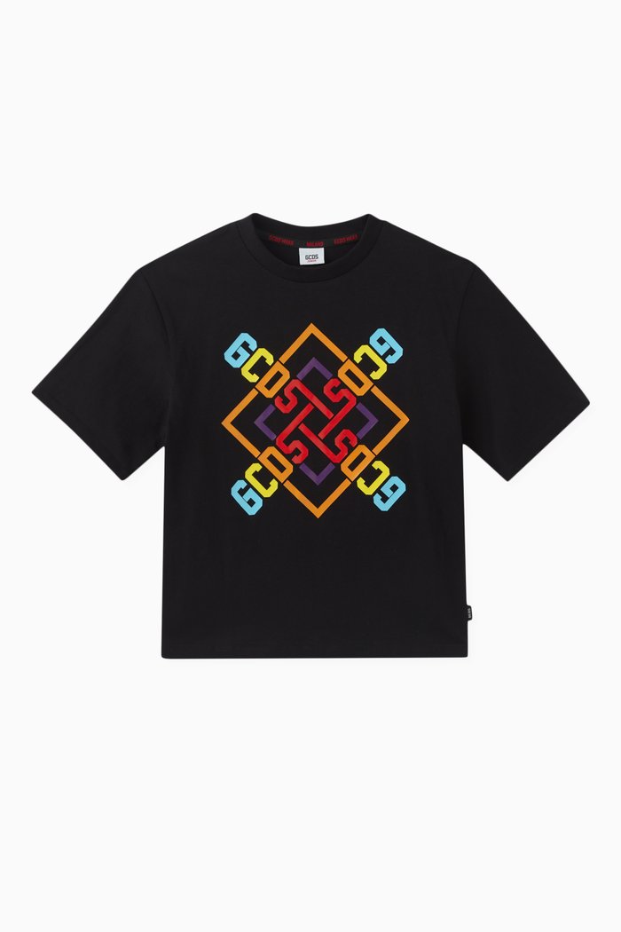 

Logo Print T-shirt in Cotton, Black