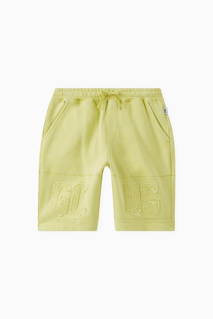 

Logo Patch Shorts in Cotton, Yellow