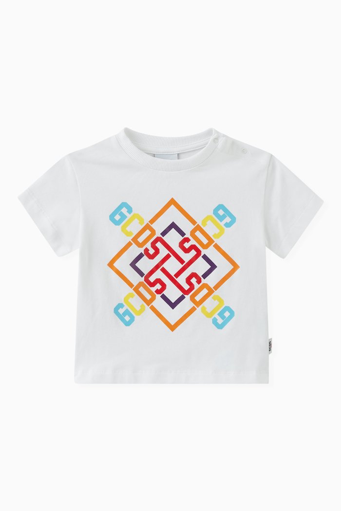 

Logo Print T-shirt in Cotton, White