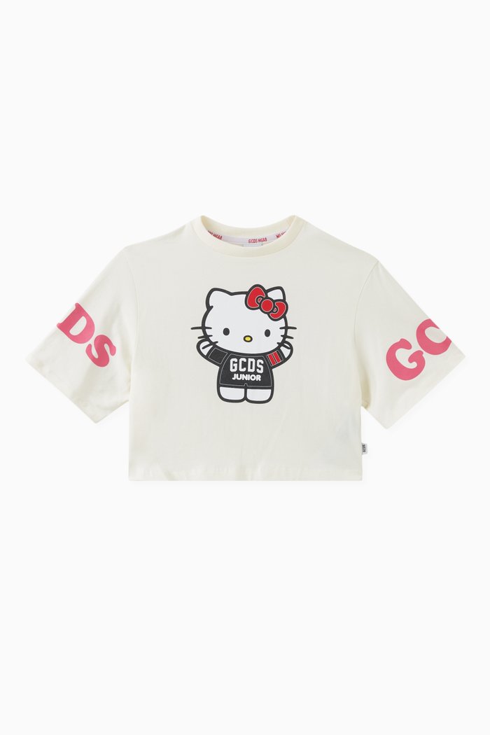 

x Hello Kitty Graphic Print T-shirt in Cotton, Neutral