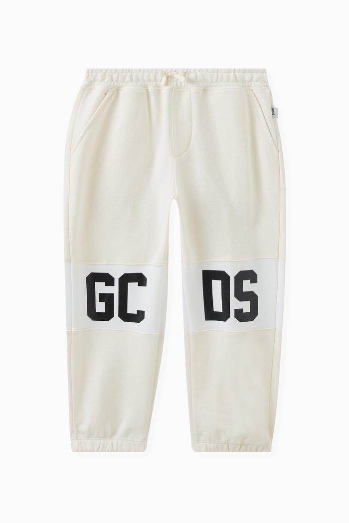 

Logo Print Sweatpants in Cotton, Neutral