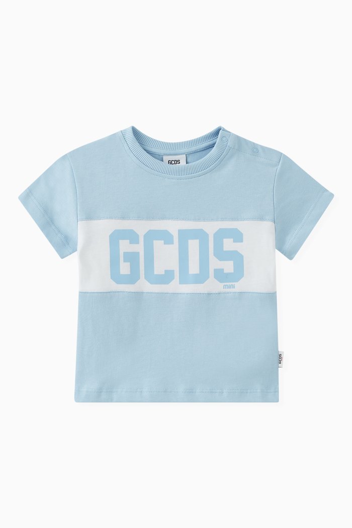 

Logo Print T-shirt in Cotton, Blue