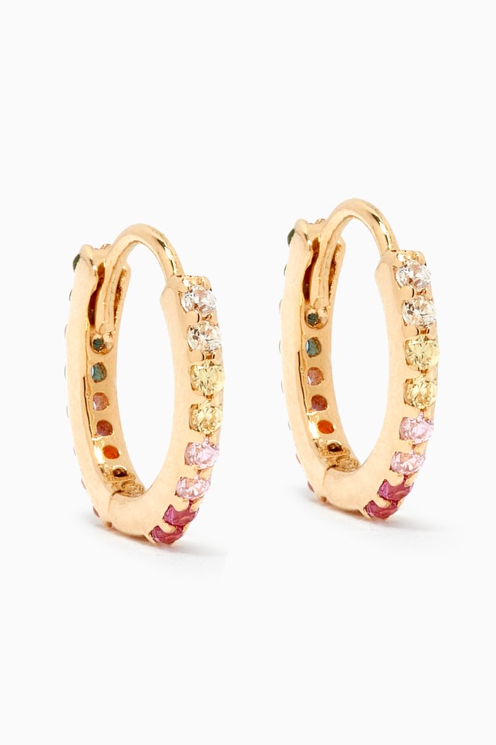 

Micro Rainbow Huggies in 18kt Gold, Yellow