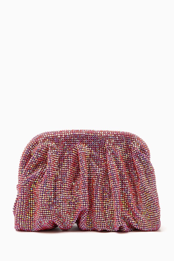 

Venus La Petite Clutch in Rhinestone Crystal Mesh, Pink