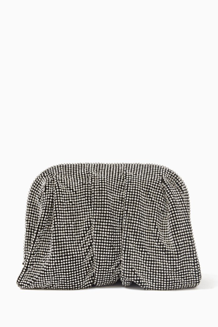 

Small Venus La Petite Clutch in Rhinestone Crystal Mesh, Grey
