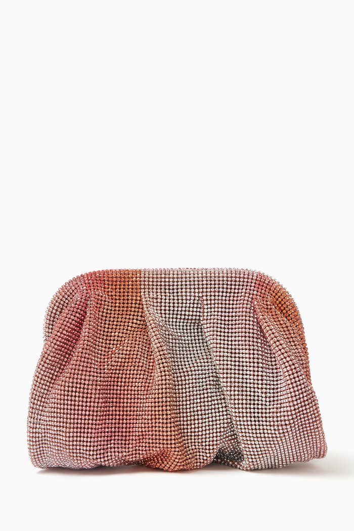

Small Venus La Petite Clutch in Rhinestone Crystal Mesh, Pink