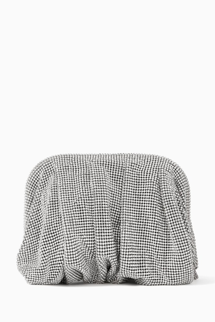 

Venus La Petite Clutch in Rhinestone Crystal Mesh, Silver