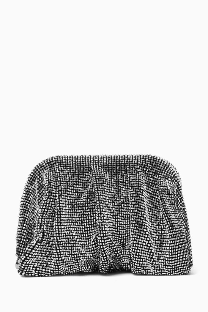 

Venus La Petite Clutch in Rhinestone Crystal Mesh, Grey