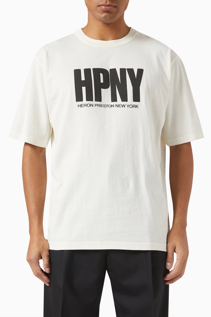 

Logo Print T-shirt in Cotton, White