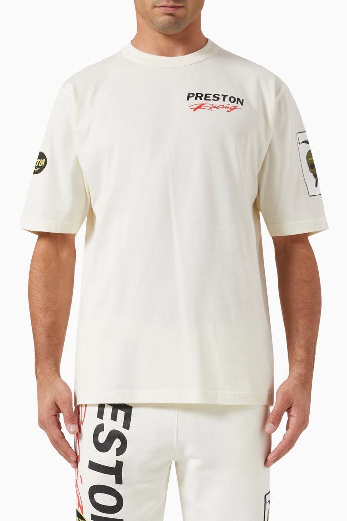 Racing T-shirt in Cotton, White