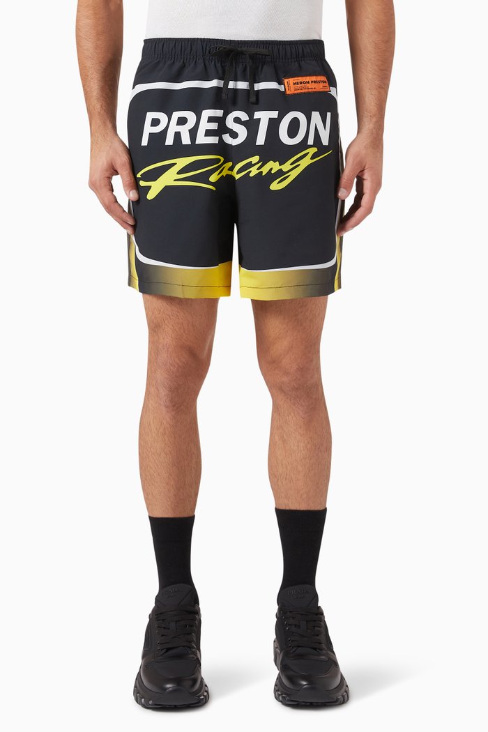 

Racing Dry-fit Shorts in Technical Jersey, Black