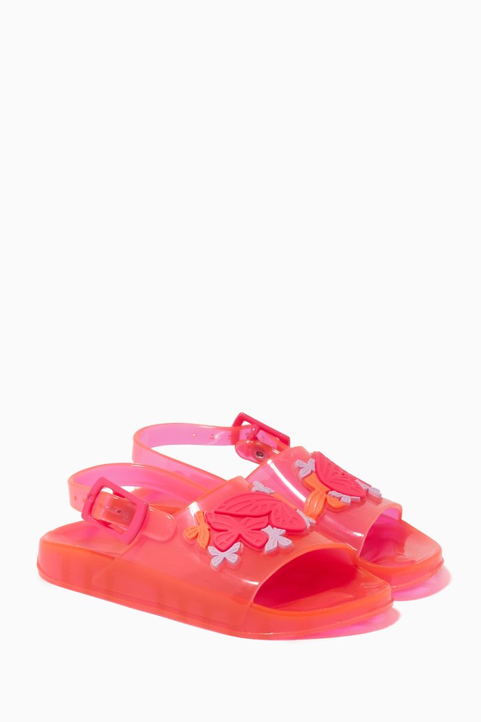

Butterfly Jelly Sandals in PVC, Pink