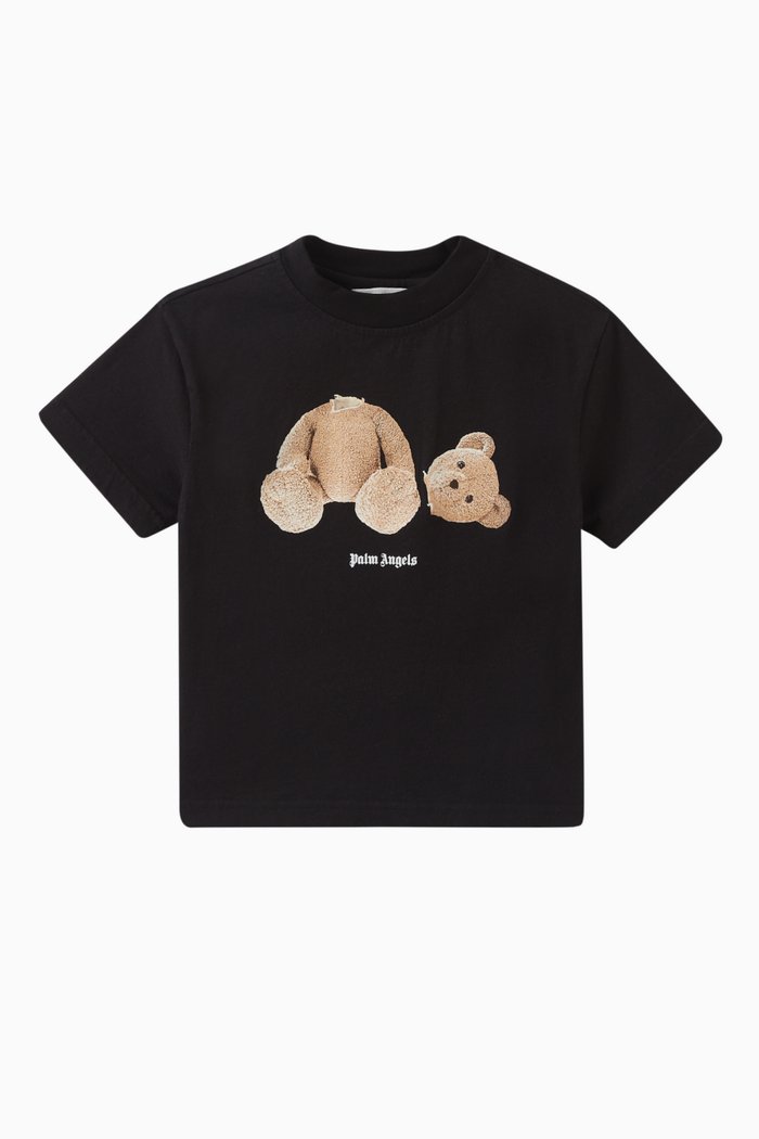 

Logo Teddy Bear T-shirt in Cotton, Black