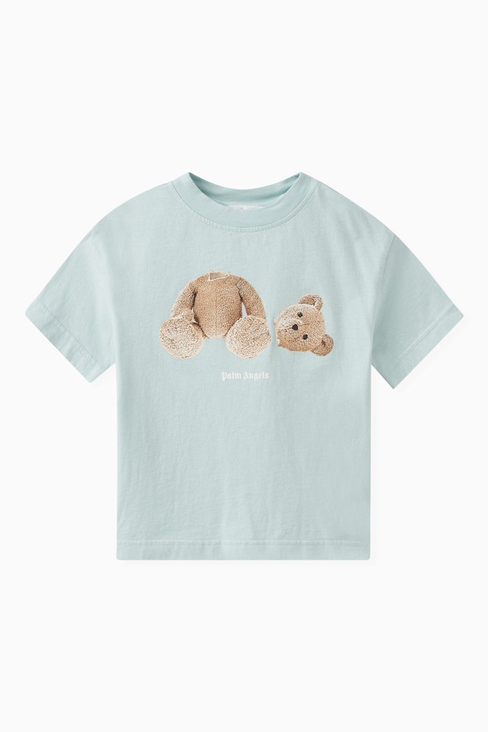 

Logo Teddy Bear T-shirt in Cotton, Blue