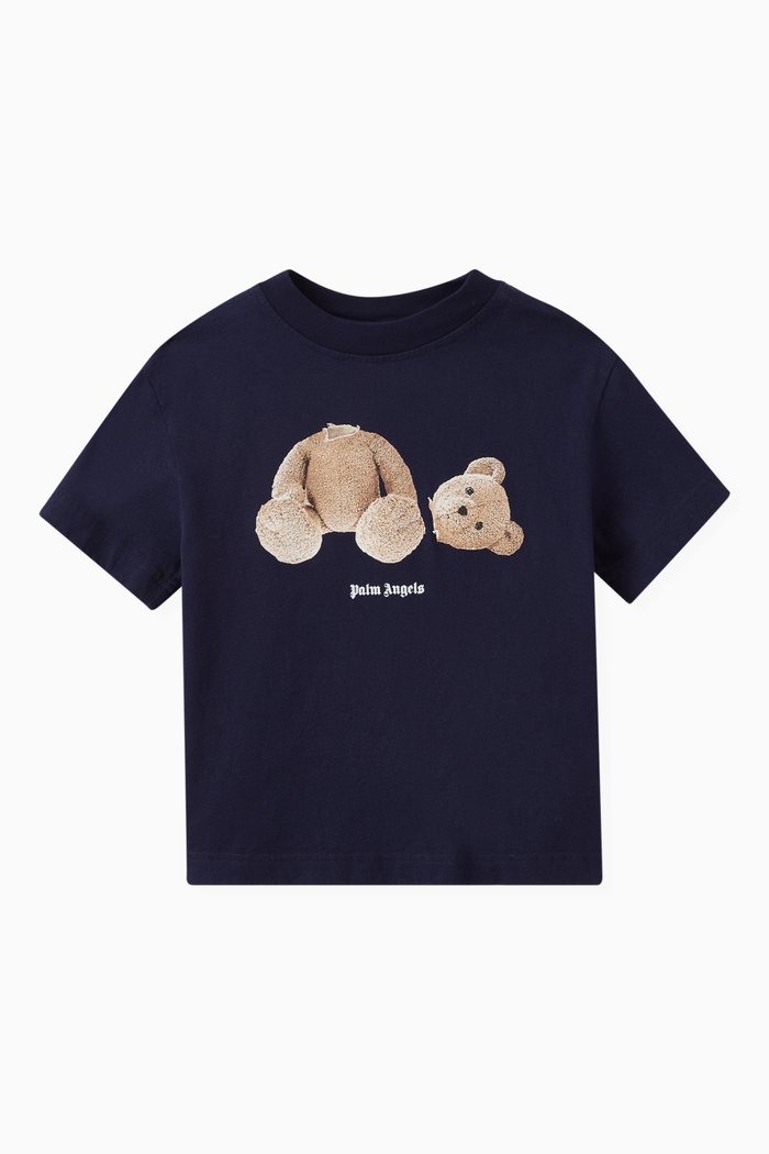 

Logo Teddy Bear T-shirt in Cotton, Blue