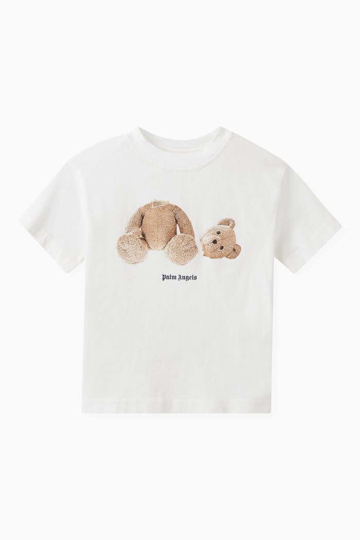 

Logo Teddy Bear T-shirt in Cotton, White
