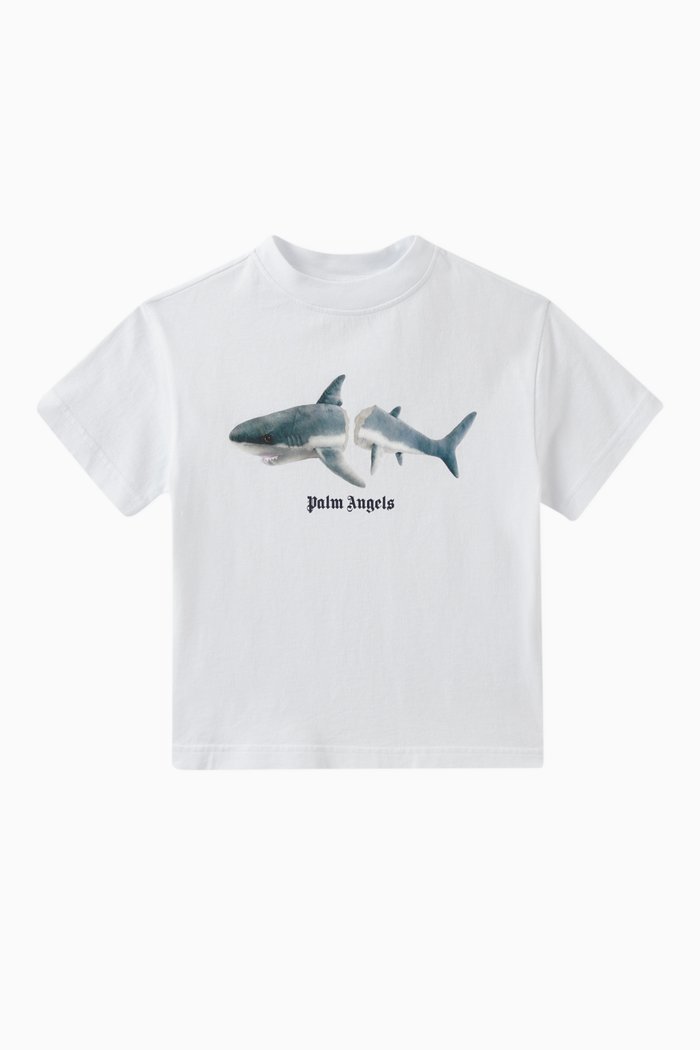 

Logo Shark T-shirt in Cotton, White