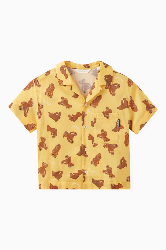

PA Bears Bowling Shirt in Cotton, Yellow
