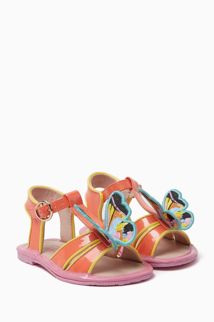 

Celeste Butterfly Sandals in Patent Leather, Multicolour