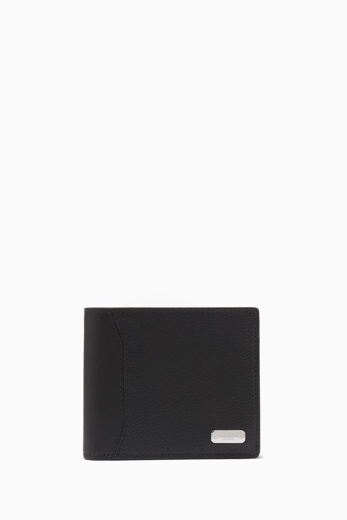 1893 Harness Wallet in Leather, Black