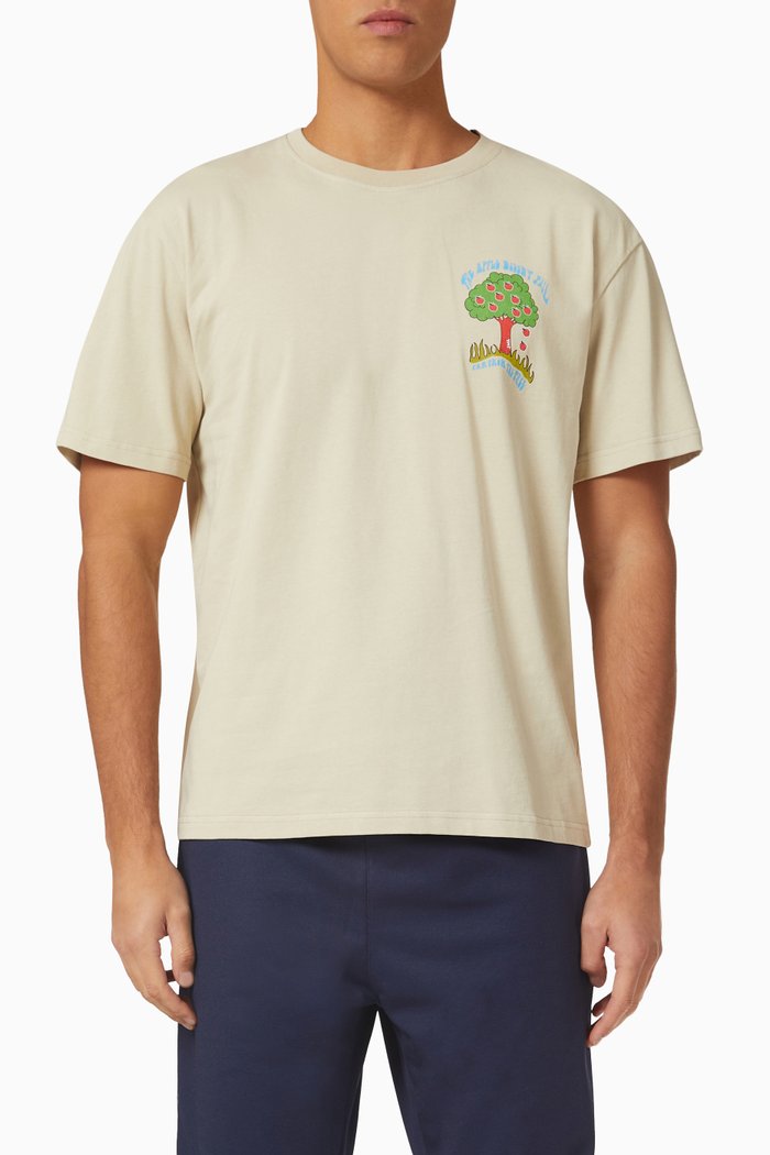 

Apple Core Logo T-shirt in Cotton, Neutral