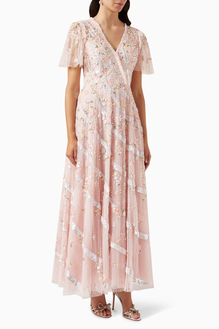 

Dianella Sequin-embellished Gown in Tulle, Pink