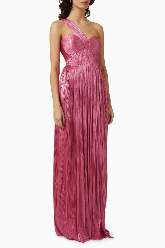 

Iman Dress in Silk, Pink