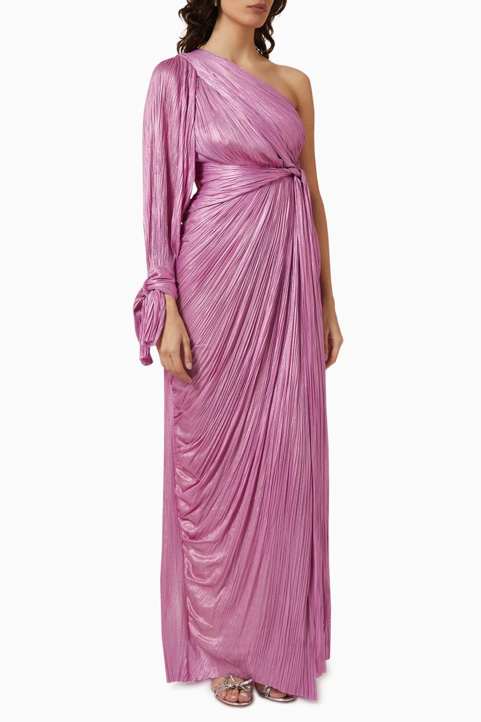 

Palmer Dress in Silk, Purple