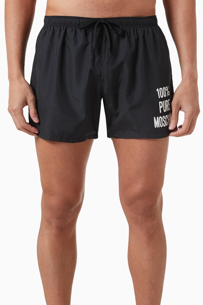 

Embroidered Logo Swimshorts, Black