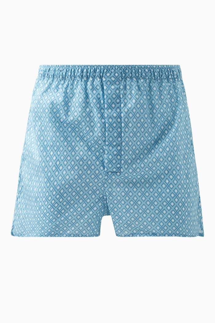 

Ledbury 56 Shorts in Cotton Batiste, Blue