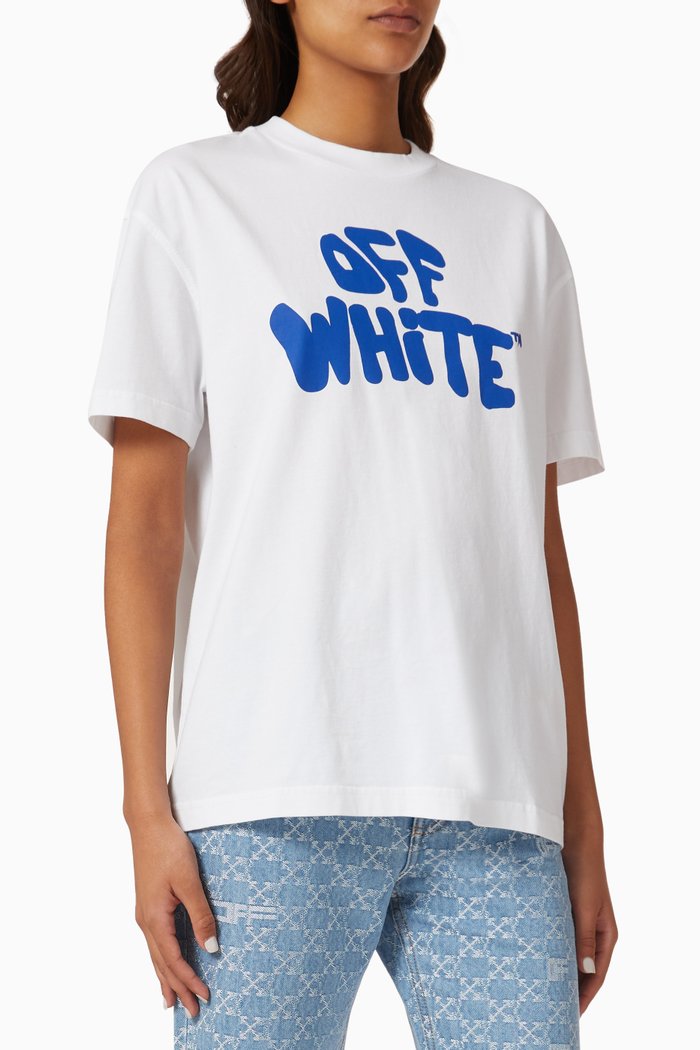 

70s Logo T-shirt in Cotton Jersey, White
