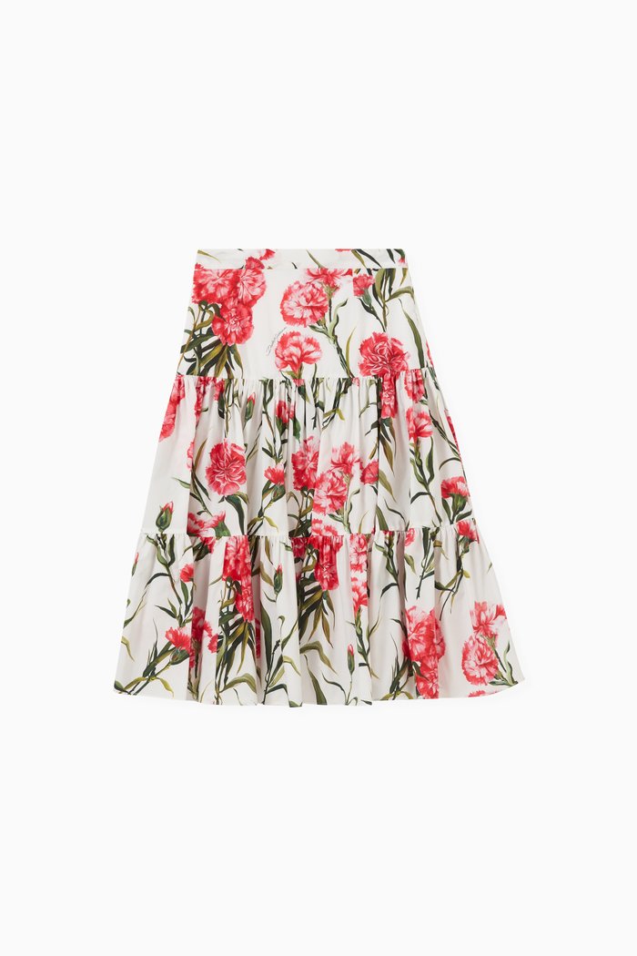 

Happy Garden Skirt in Cotton, Pink