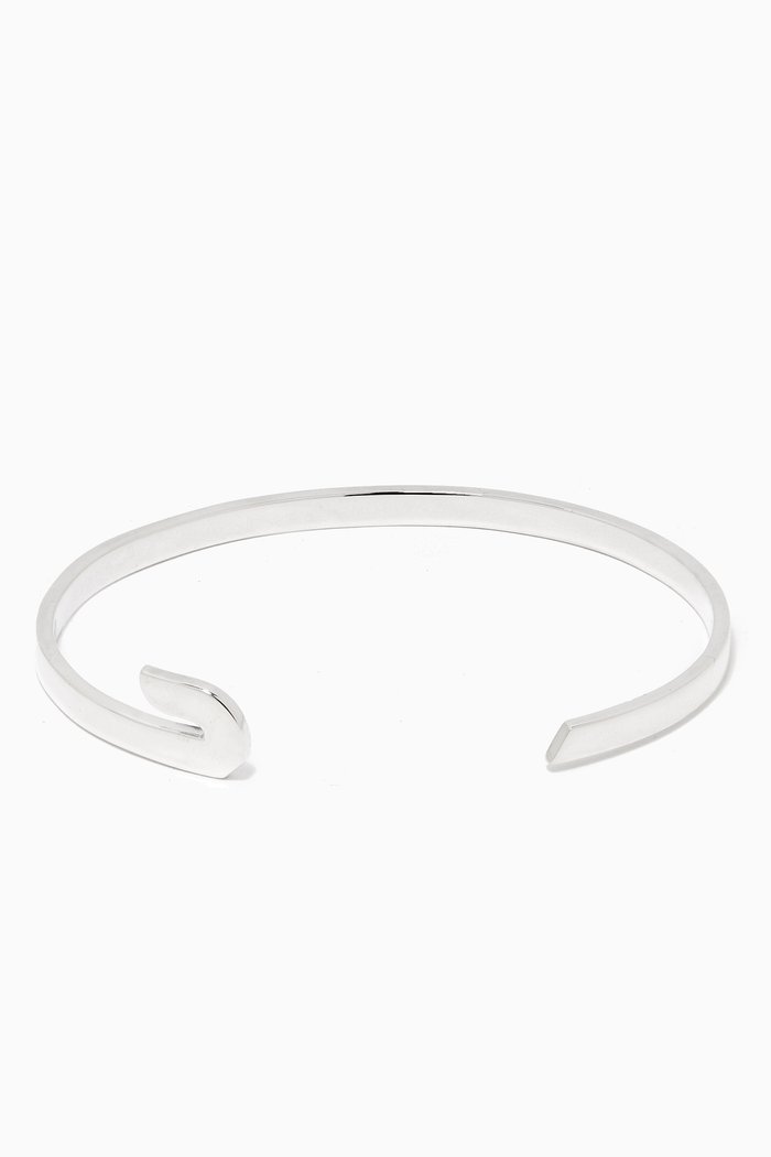 

'Haa' Letter Cuff Bracelet in Sterling Silver