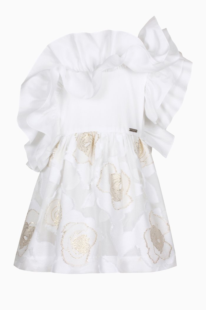 Solstice Dress in Cotton, White