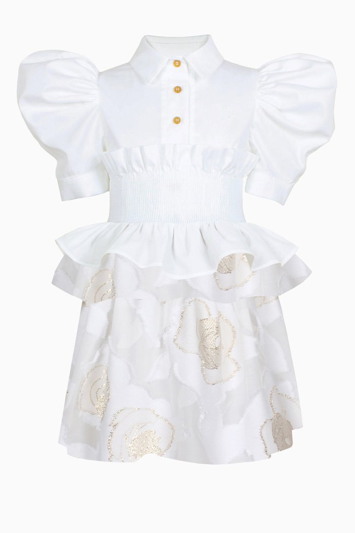 

Carolina Dress in Cotton, White