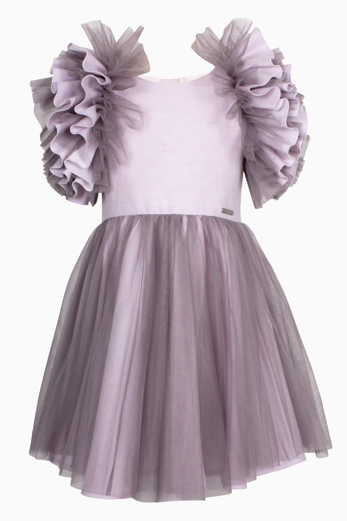 

Tiffany Dress in Cotton & Polyester, Purple