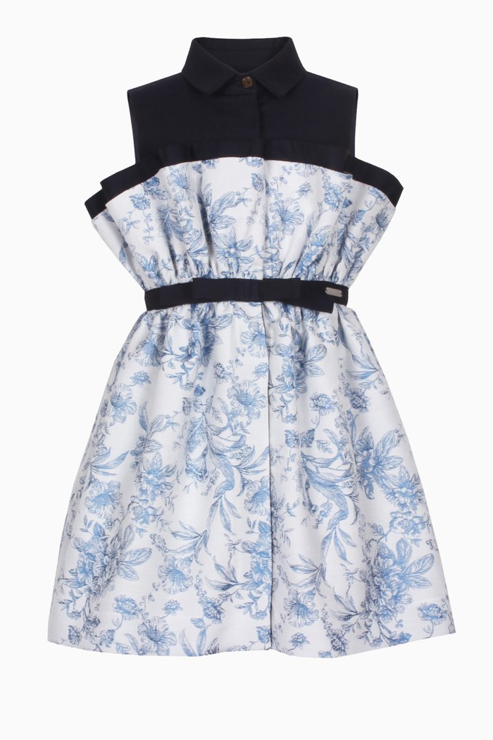 

Romana Dress in Cotton, Blue