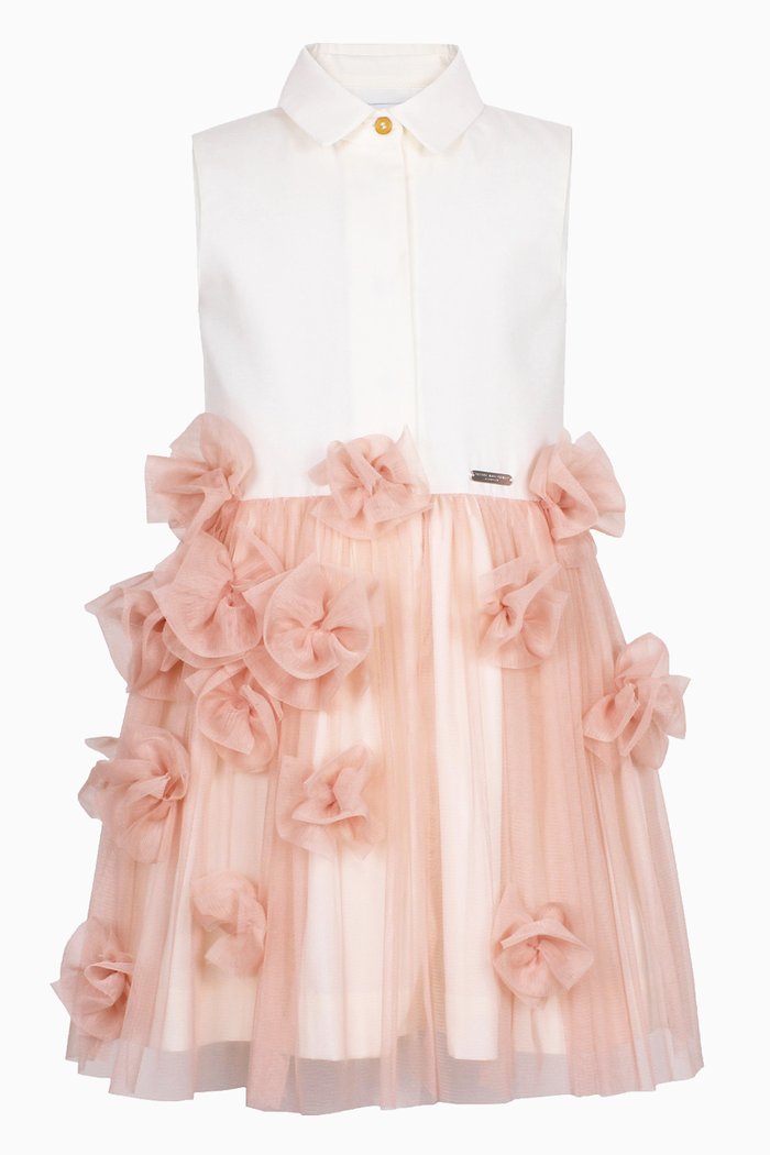 

Floral Dress in Cotton, Pink