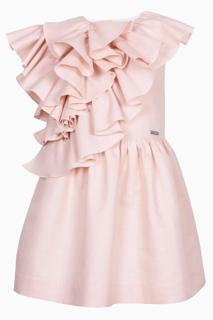 

Waterfall Dress in Cotton-blend, Pink