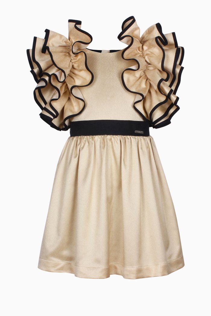 

Orangey Dress in Cotton-blend, Gold