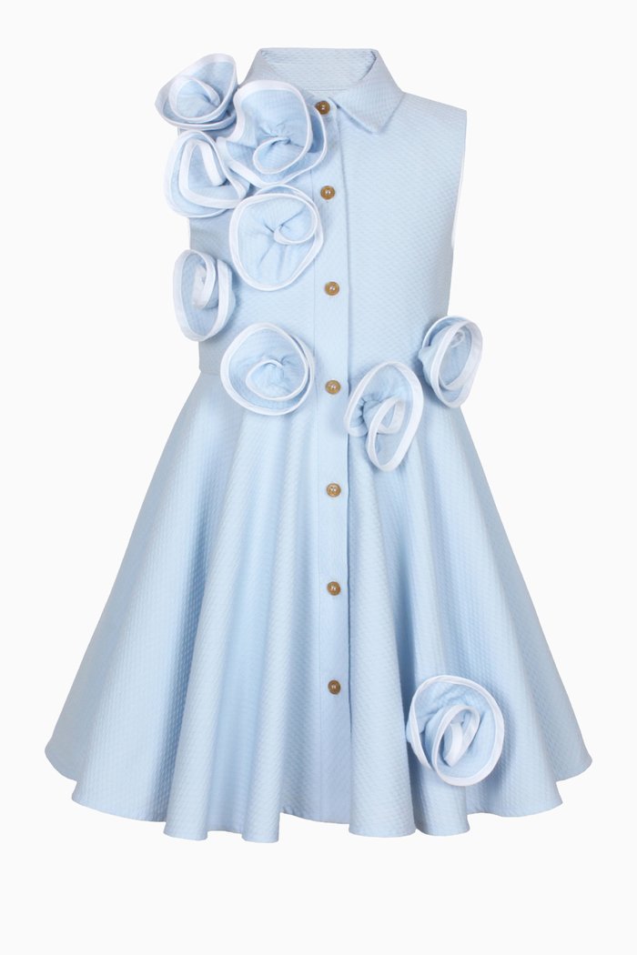 Lana Dress in Polyester-blend, Blue
