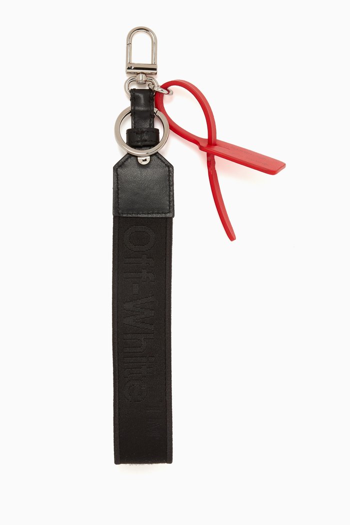 

Hard Core Key Ring in Fabric, Black