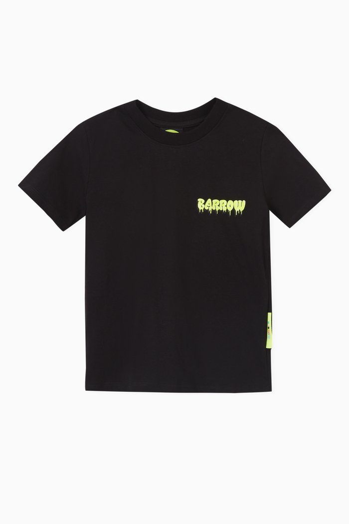 

Logo Graphic Printed T-shirt in Cotton, Black