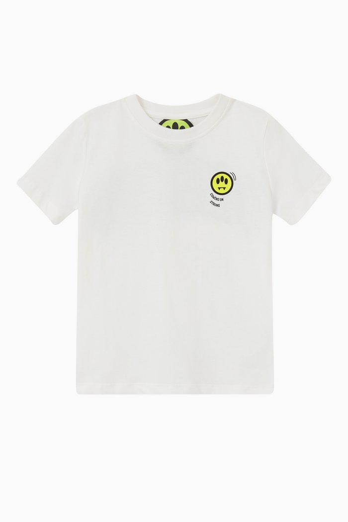 

Bear Graphic Print T-shirt in Cotton, Neutral