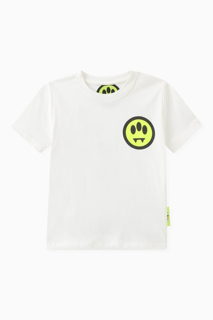 

Smiley-print T-shirt in Cotton, Neutral