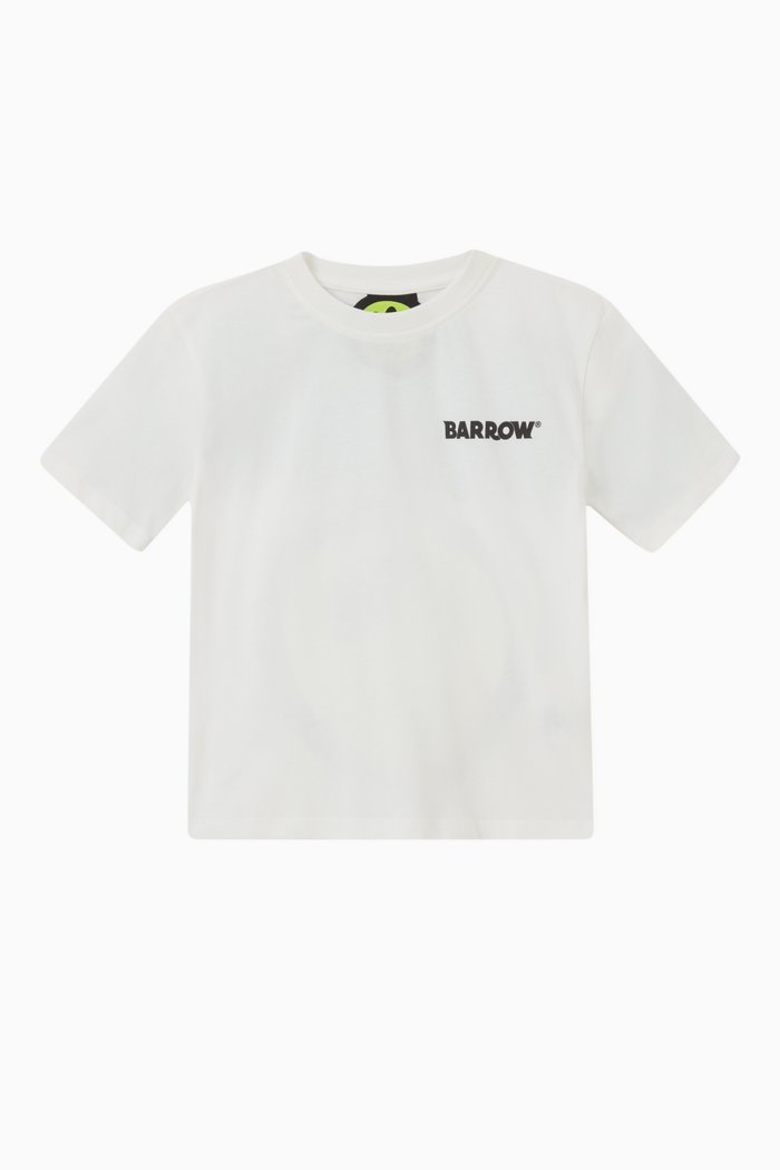 

Smiley Logo Printed T-shirt in Cotton, Neutral