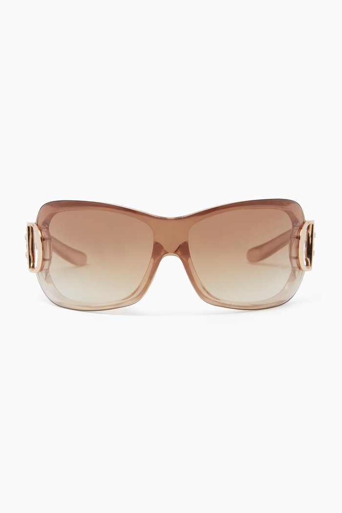 

Dior Airspeed 2 Shield Sunglasses, Metallic